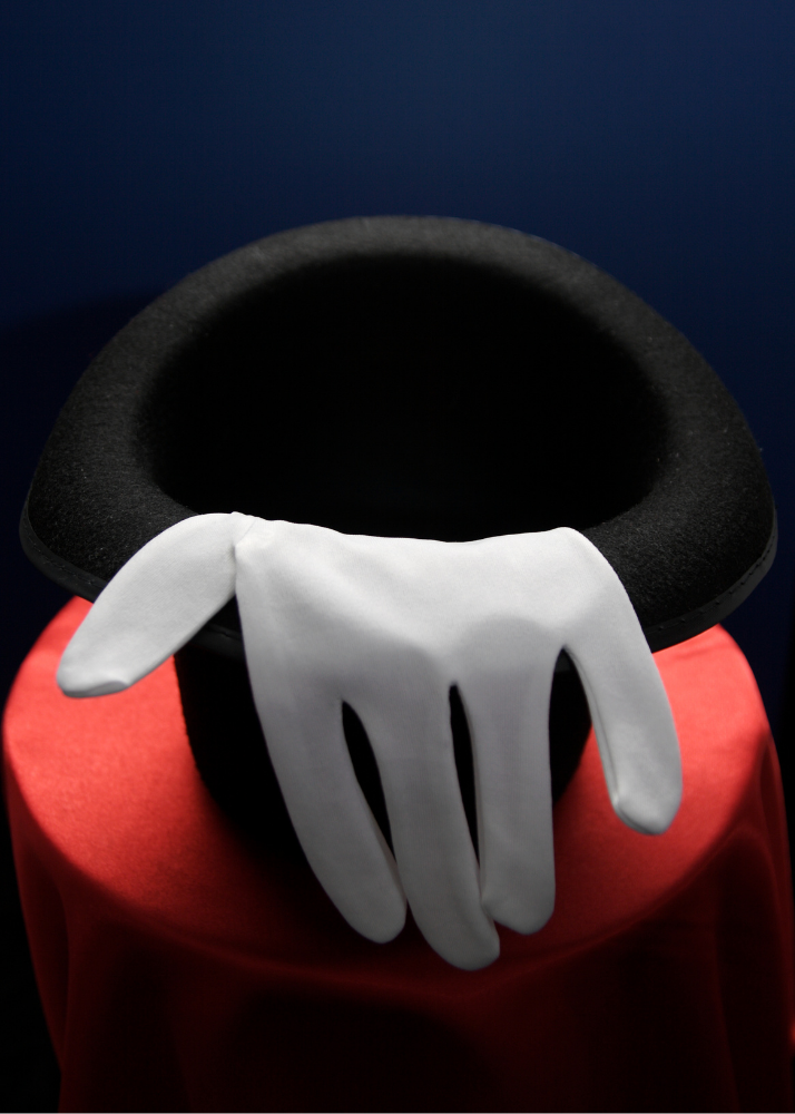 Magician's hat and glove