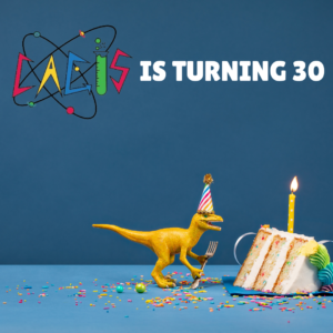 Dinosaur and birthday cake
