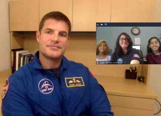Screen shot from Junior Astronaut Camp