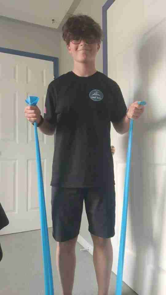 demonstrating a Junior Astronaut activity