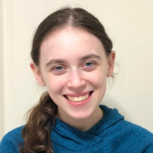Becca, a CAGIS Teen Ambassador 2021