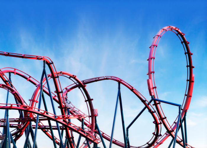 roller coaster with loops