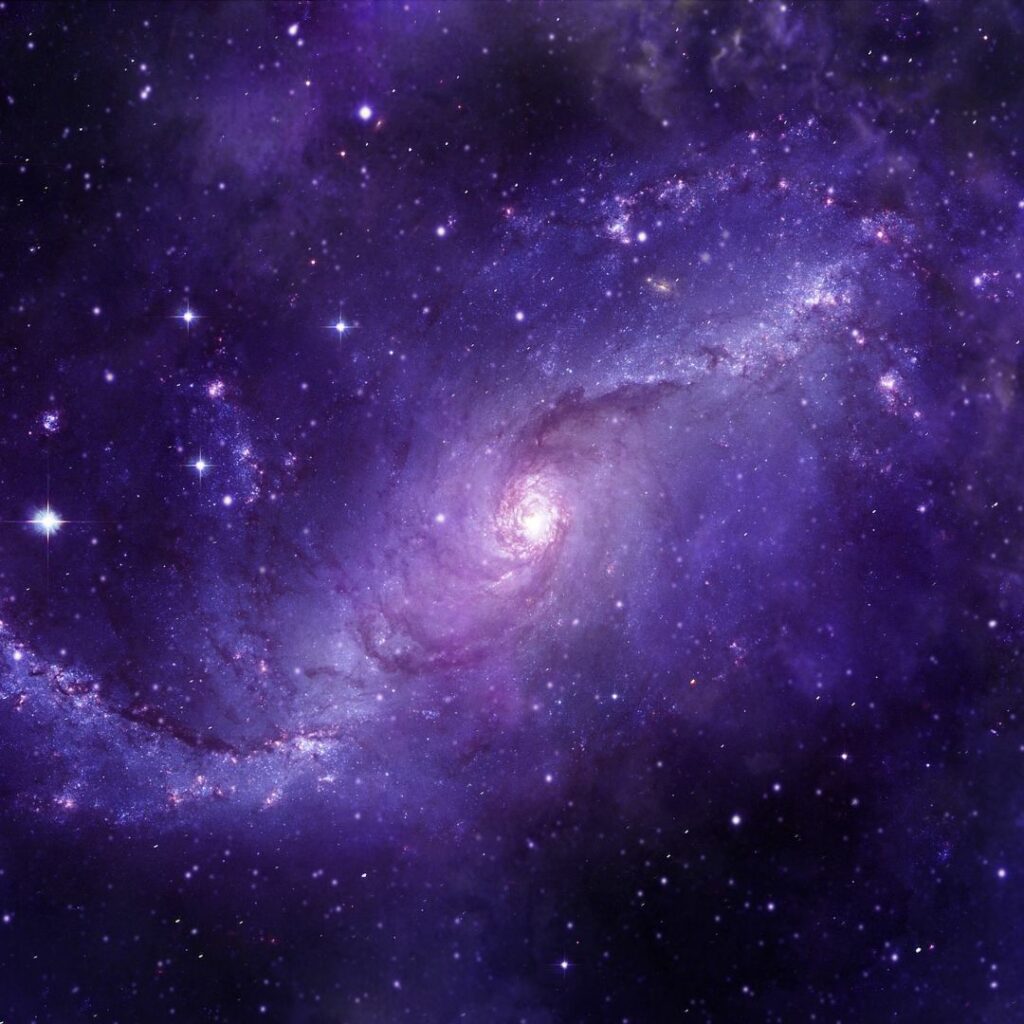 a galaxy in space