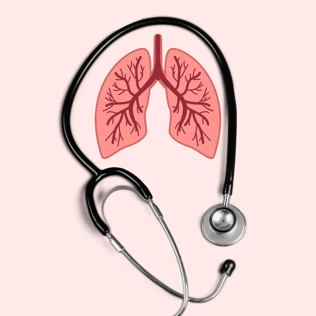 Lungs and a stethoscope